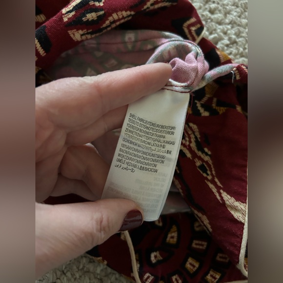 Farm Rio Long-Sleeve V-Neck Mini Snake print Dress size XS - Picture 9 of 9